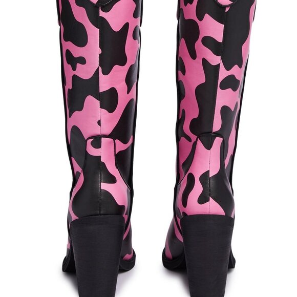 The Trickz  " COWS "R US "  Riding High Cowboy Boots ( BRAND NEW!!!!!!!!!!!!!!!! - Picture 3 of 6
